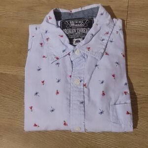 Broken Threads Men's White Floral Casual Shirt